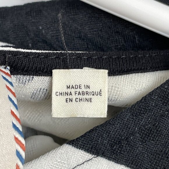 Anthropologie Postmark Linnea Blouse Women's Size Large Striped Floral Poly‎ - Picture 4 of 9